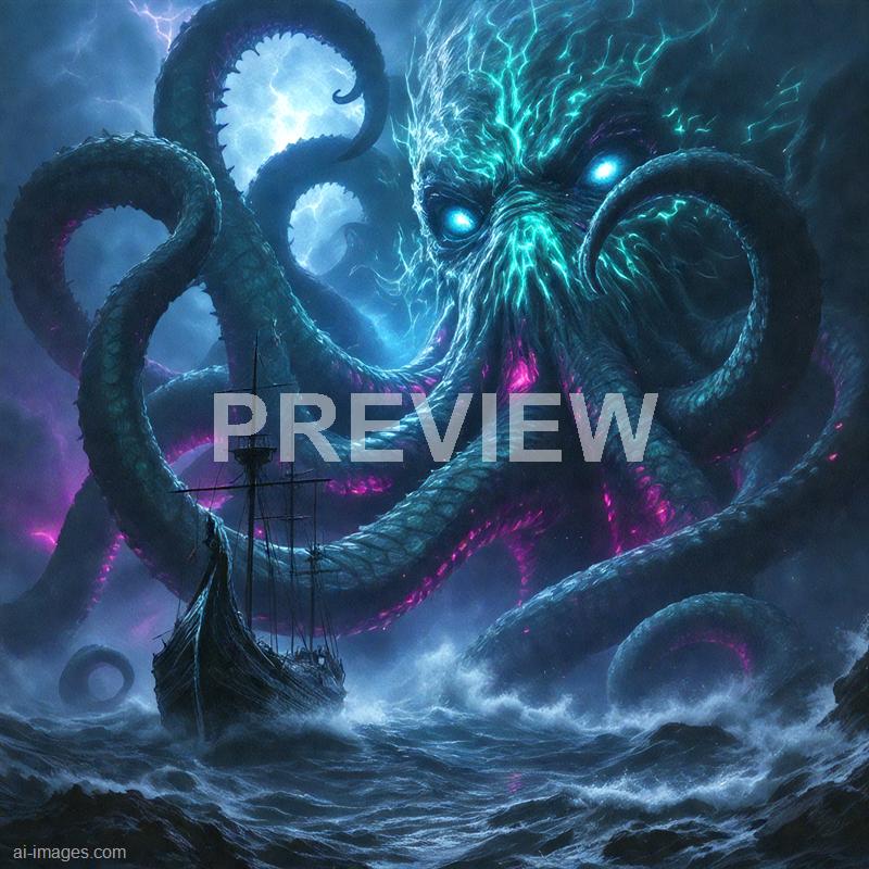 15092 - the-kraken-attacking-a-viking-ship-a-viking-longship-_250706001853_00001